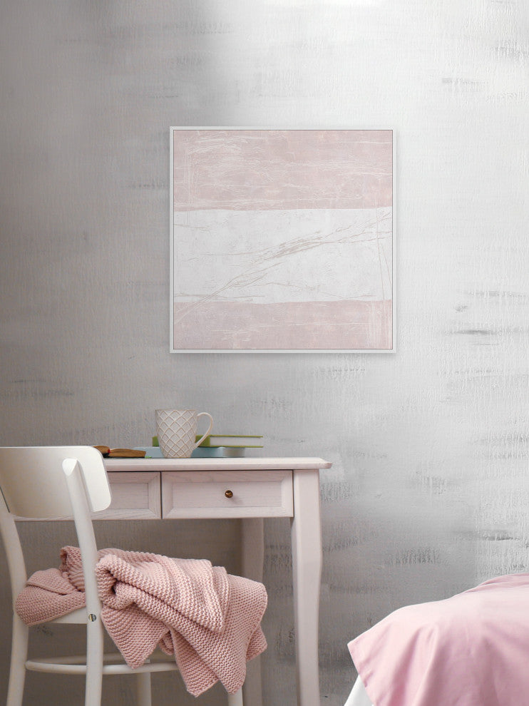 "Slow Movement" Floater Framed Painting Print on Canvas, 32x32