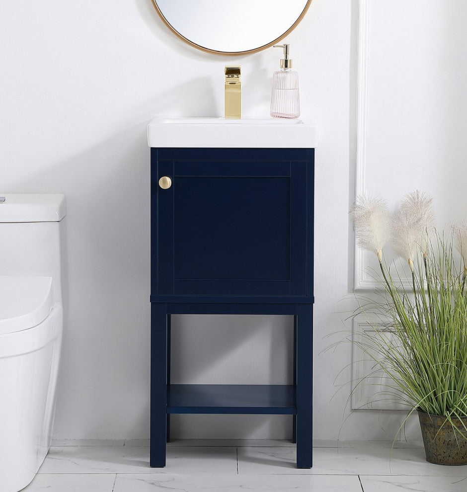 Elegant VF2518BL 17.5"Bathroom Vanity, Blue