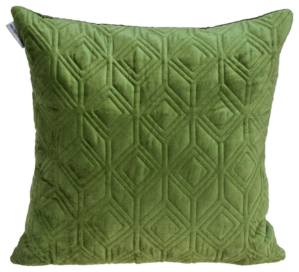 Parkland Collection Aleta Olive Throw Pillow, Square