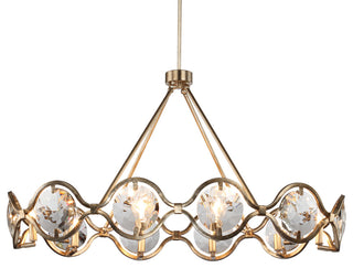 CRYSTORAMA QUI-7629-DT Quincy 10 Light Distressed Twilight Chandelier