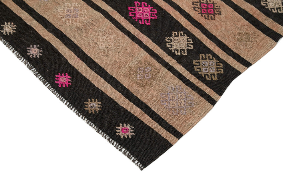 Rug N Carpet - Handmade Anatolian 6' 0'' x 8' 6'' Vintage Goat Hair Kilim Rug