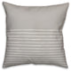 Gray and White Sketch Stripes 18x18 Throw Pillow Cover