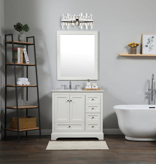 Elegant Lighting 2200W24 Serena 6 Light 24"W Vanity Light - Chrome