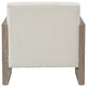 Upholstered Fabric Armchair, Beige