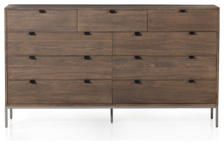 Trey 9 Drawer Dresser, Auburn Poplar