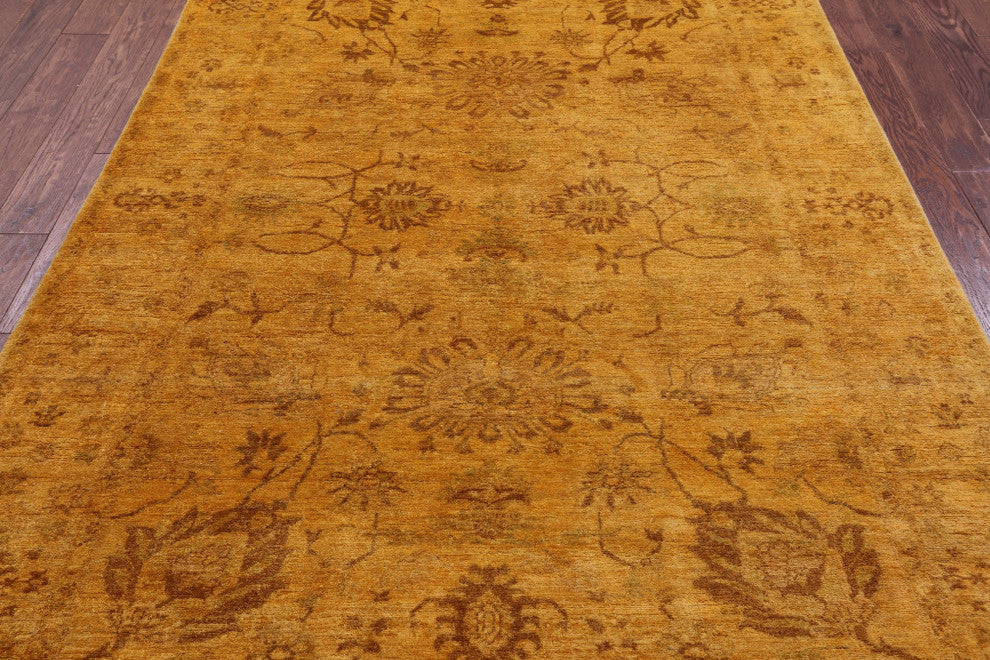 Hand-Knotted Full Pile Overdyed Wool Rug 5' 10" X 8' 10" - WR1345