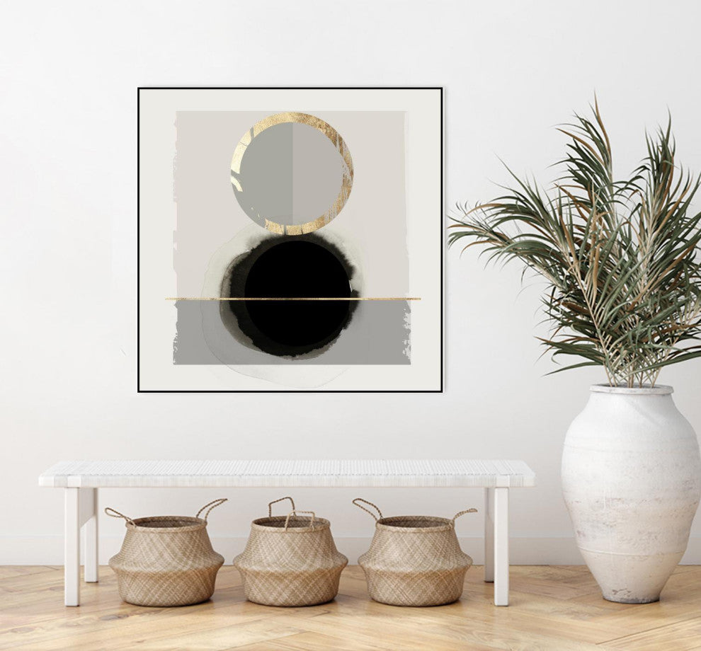 "Dream Life Inspired I" Framed Canvas by Giant Art 30"x30"