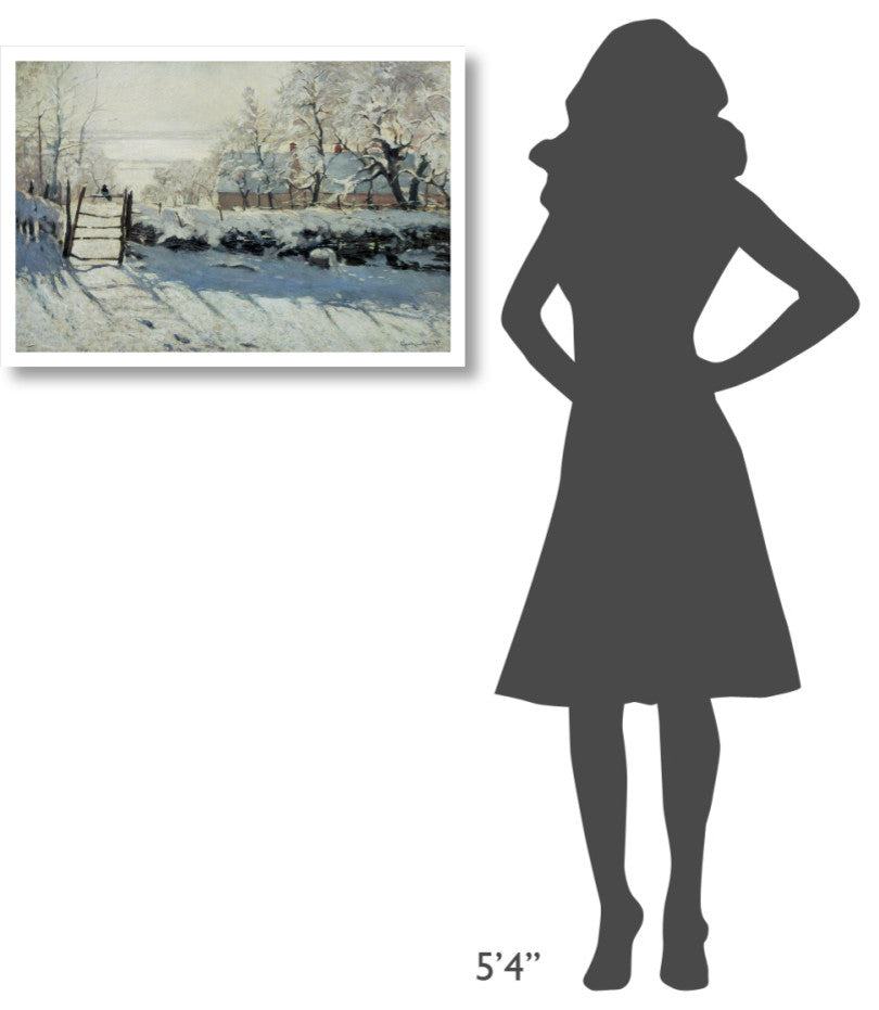 "The Magpie" Digital Paper Print by Claude Monet, 32"x22"