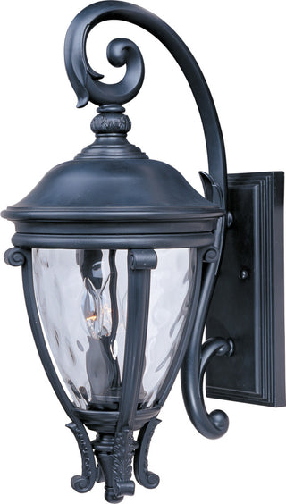 Maxim 41425 Camden VX 24" 3 Light Vivex Wall Sconce - Black / Water Glass