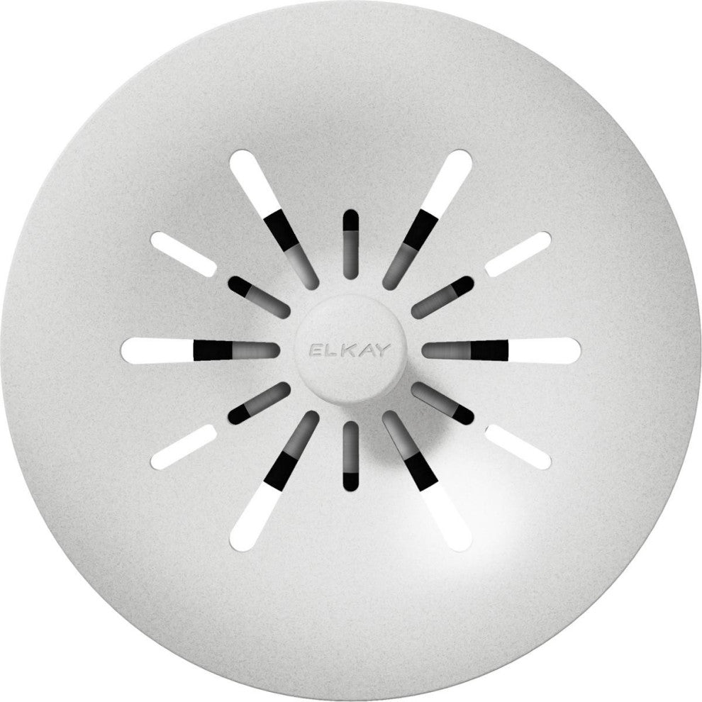 LKPDQSWH Elkay Quartz Perfect Drain 3-1/2" Removable Polymer Strainer, Whit