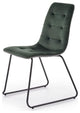 CHARA Dining Set, White/White/Green