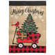 Red Wagon Double Applique Flag