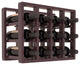 12-Bottle Counter Top/Pantry Wine Rack, Redwood, Burgundy + Satin