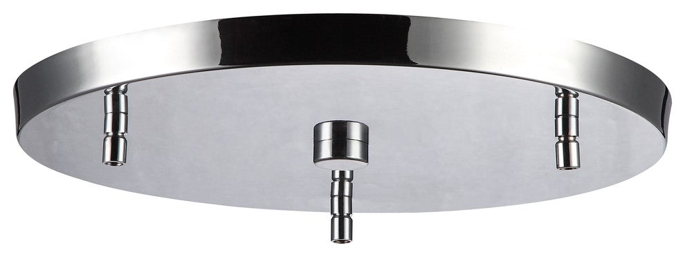 Woodbridge Lighting Chelsea 3-Light Opal Glass Cluster Pendant in Chrome