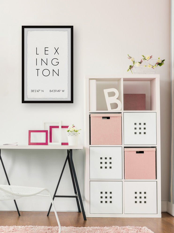 "Lexington Coordinates" Framed Painting Print, 30x45