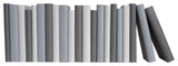 Decorative Books - Granite Paper Wrapped - Grey Books By The Foot