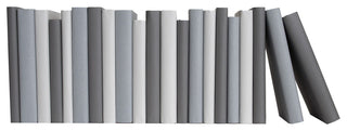 Decorative Books - Granite Paper Wrapped - Grey Books By The Foot