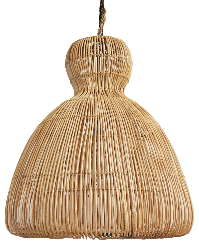 Rattan Mushroom Lantern Small