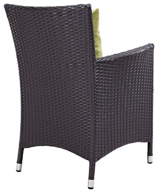Modway Convene 7 Piece Outdoor Patio Dining Set, Espresso Peridot