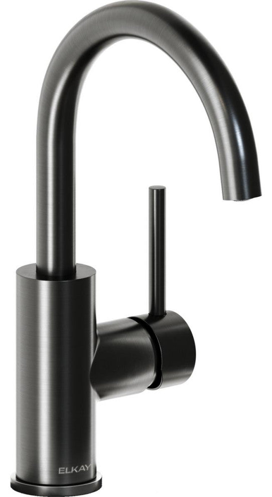 LKAV3021BK Elkay Avado Single Hole Bar Faucet with Lever Handle Black Stainless