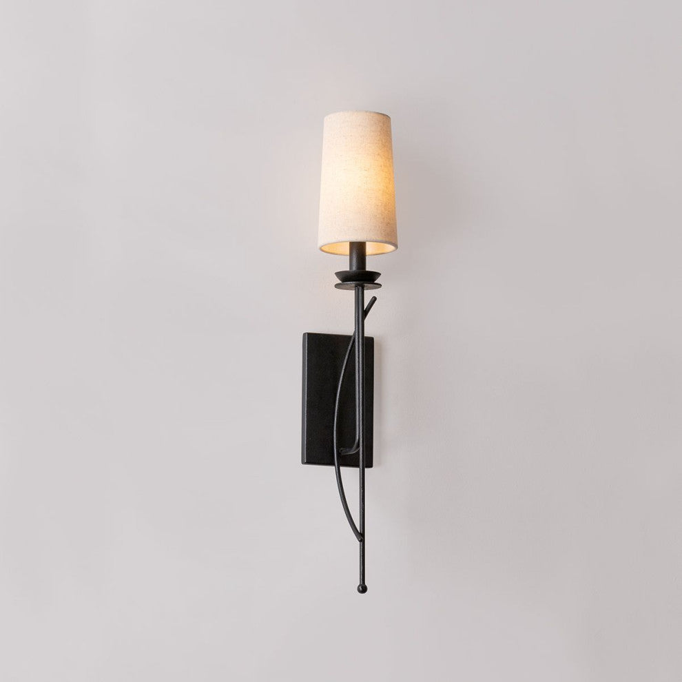 Calder Wall Sconce, Forged Iron