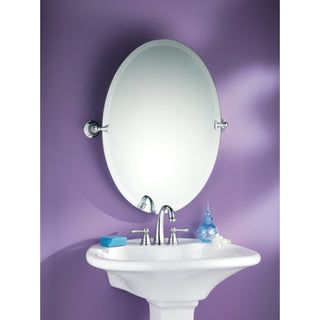 Moen DN2692CH 26" Tall Tilting Oval Mirror from the Glenshire Collection