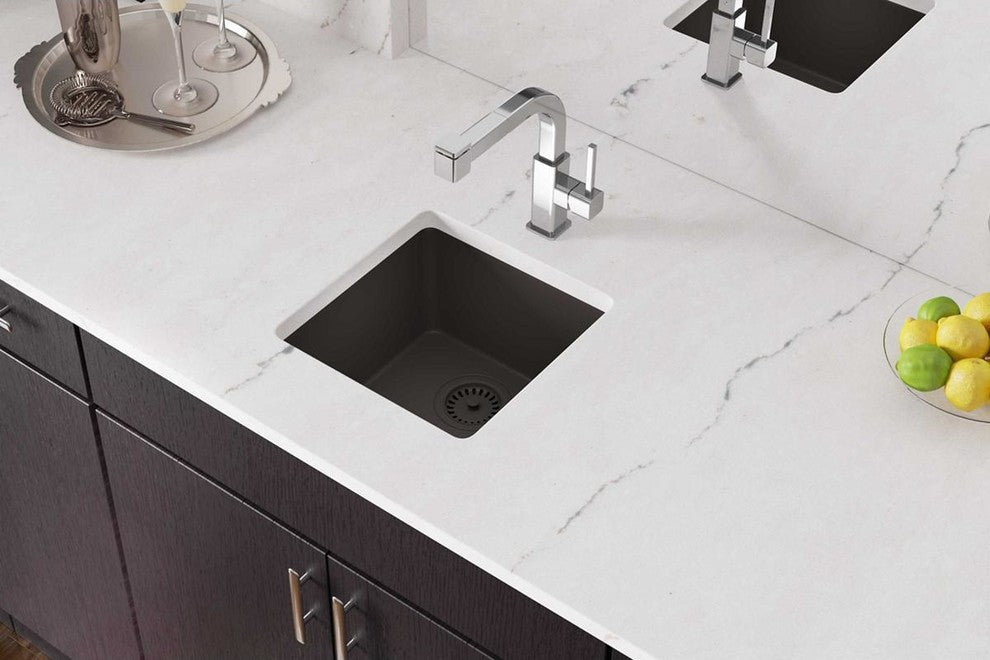 Elkay Luxe 15 3/4" One Bowl Drop In/Undermount Bar/Prep Kitchen Sink, ELX1616CN0