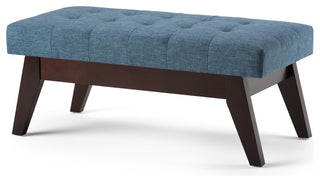 Draper Mid Century Tufted Ottoman Bench