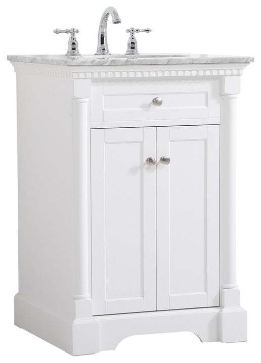 Home Living 24" Single Bathroom Vanity, White