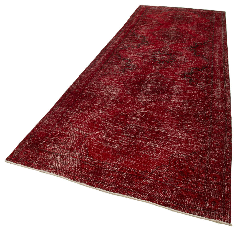 Rug N Carpet - Hand-knotted Anatolian 4' 9" x 12' 10" Rustic Runner Rug