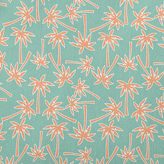 Palm Tree Pattern Decorative Throw Pillow, Spring Green, 14"x20"