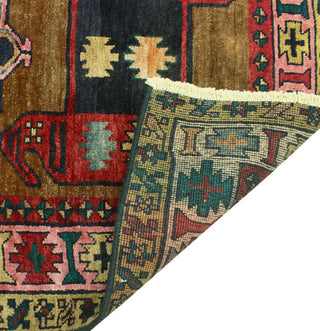 Fine Vintage Distressed Nuro Brown/Charcoal Runner, 3'5 x 9'6