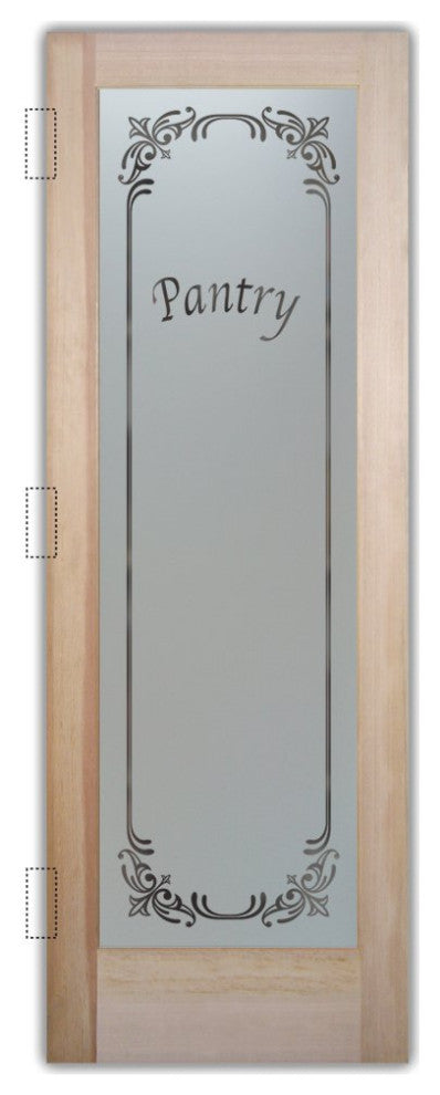 Pantry Door - Lenora - Douglas Fir (stain grade) - 24" x 80" - Book/Slab Door