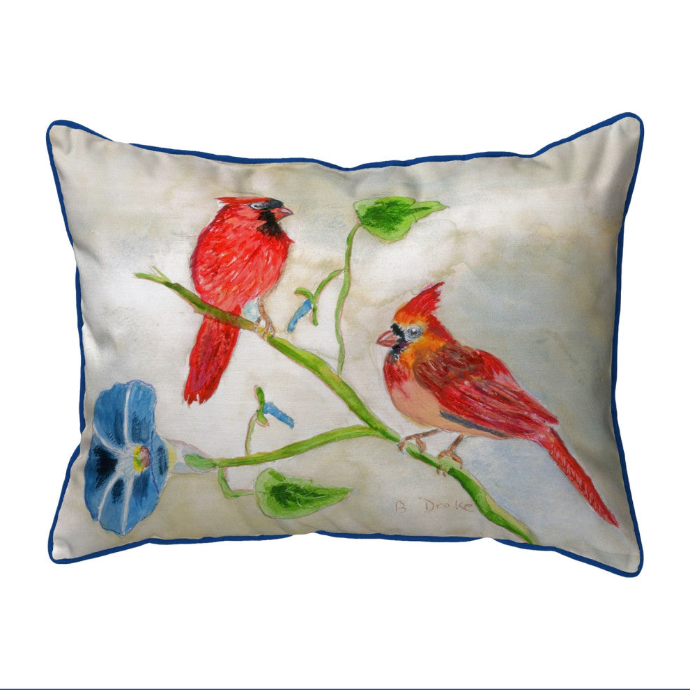Betsy's Cardinals Large Indoor/Outdoor Pillow 16x20
