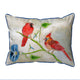 Betsy's Cardinals Large Indoor/Outdoor Pillow 16x20