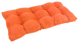 42"x19" Squared Micro Suede Tufted Loveseat Cushion, Tangerine Dream