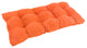42"x19" Squared Micro Suede Tufted Loveseat Cushion, Tangerine Dream