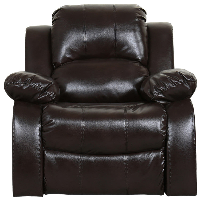 Springfield Leather Air Reclining Chair Brown