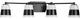 Haven Collection Four-Light Matte Black Opal Glass Luxe Industrial Bath Light