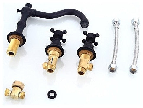Huaraz Deck Mounted Bathroom Sink Faucet