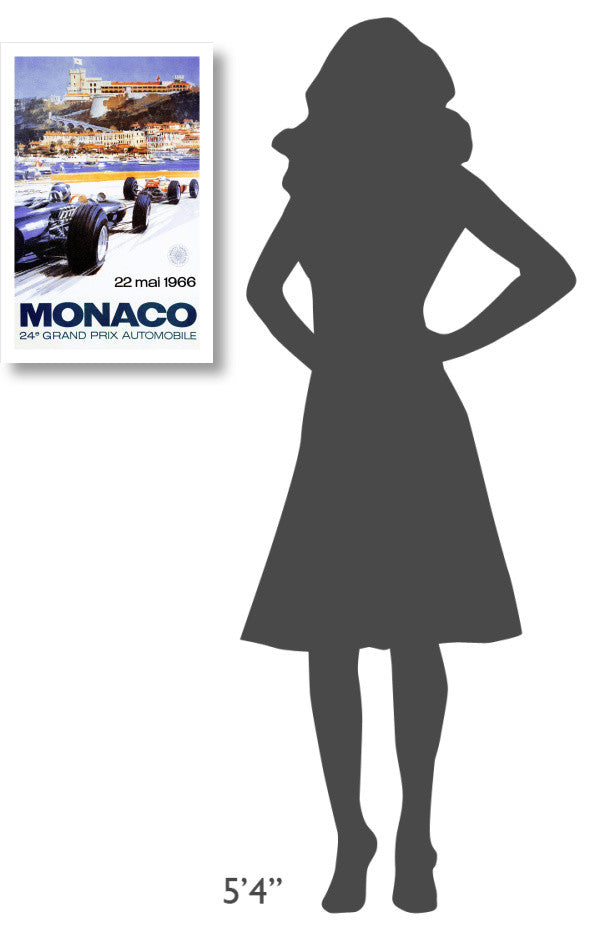 "Monaco Grand Prix 1966" Digital Paper Print by Michael Turner, 16"x24"