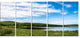 Scenic View of Pacific Ocean Beach, Landscape Canvas Print, 60"x28", 5 Panels
