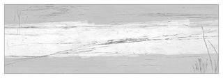 "Deep Thoughts" Floater Framed Painting Print on Canvas, 30x10
