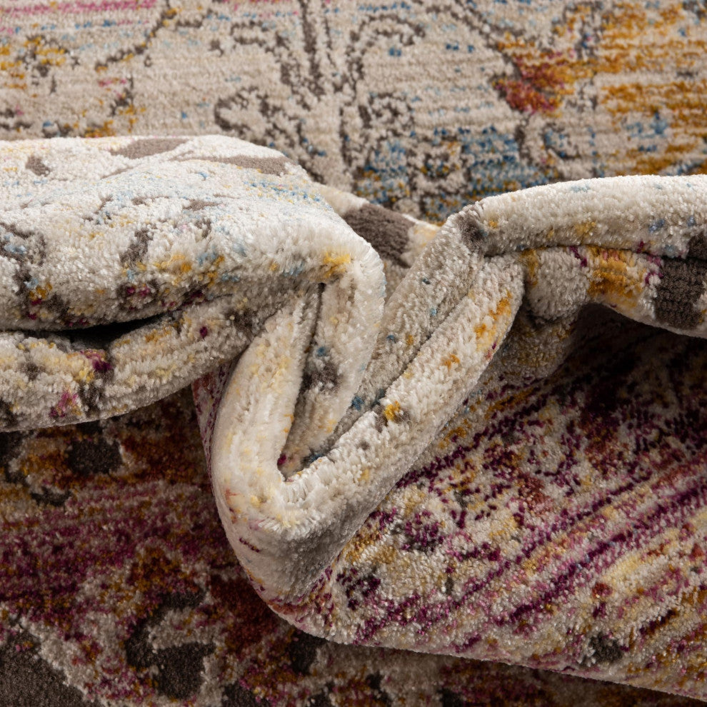 Unique Loom Arte Deepa Rug, Multi, 2'x8' Runner