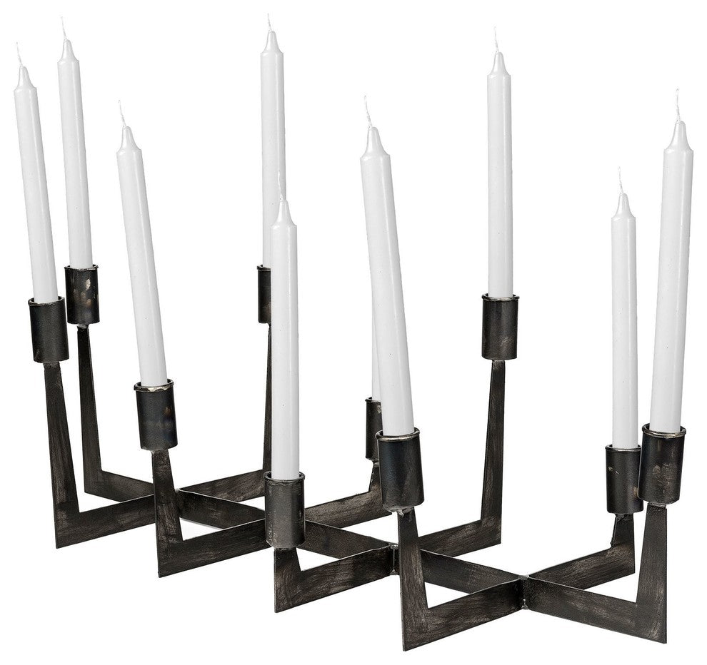 Tertium Table Candle Holder, Black