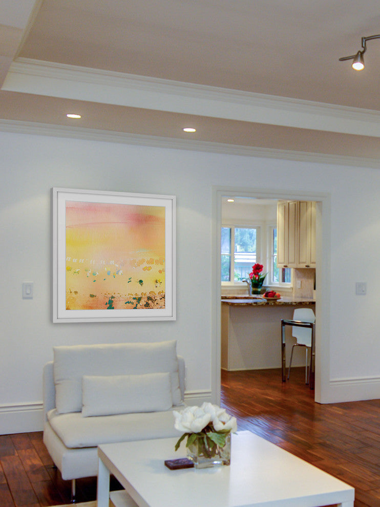 "High Sun" Framed Painting Print , 32"x32"