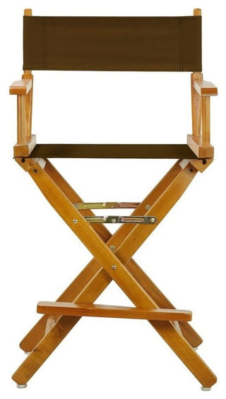 024" Director's Chair Honey Oak Frame-Brown Canvas