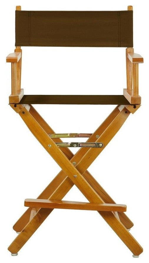 024" Director's Chair Honey Oak Frame-Brown Canvas
