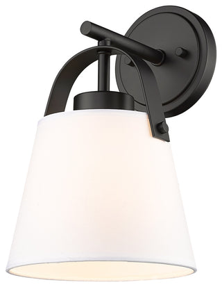 Z-LITE 1-Light Wall Sconce, Matte Black