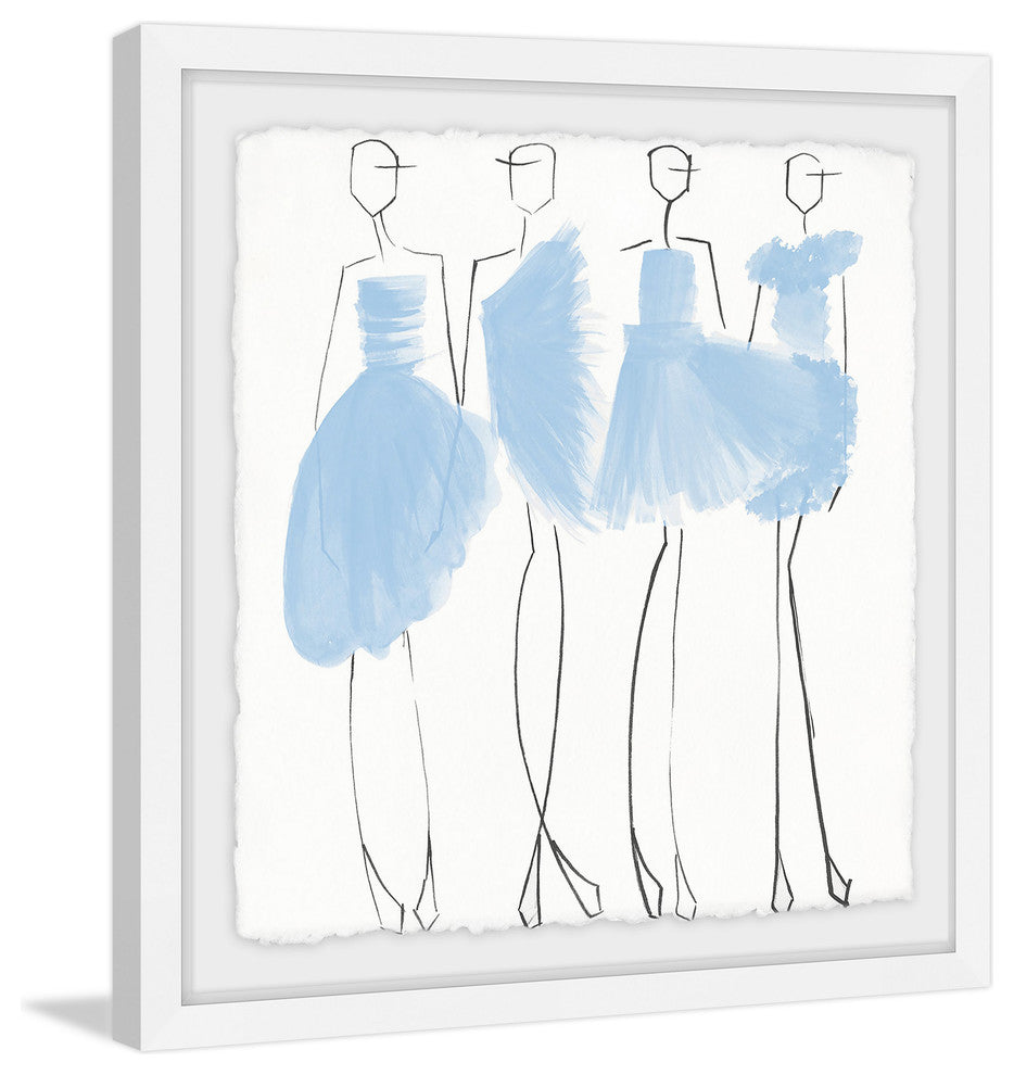 "Glam Noir II" Framed Painting Print, 12"x12"